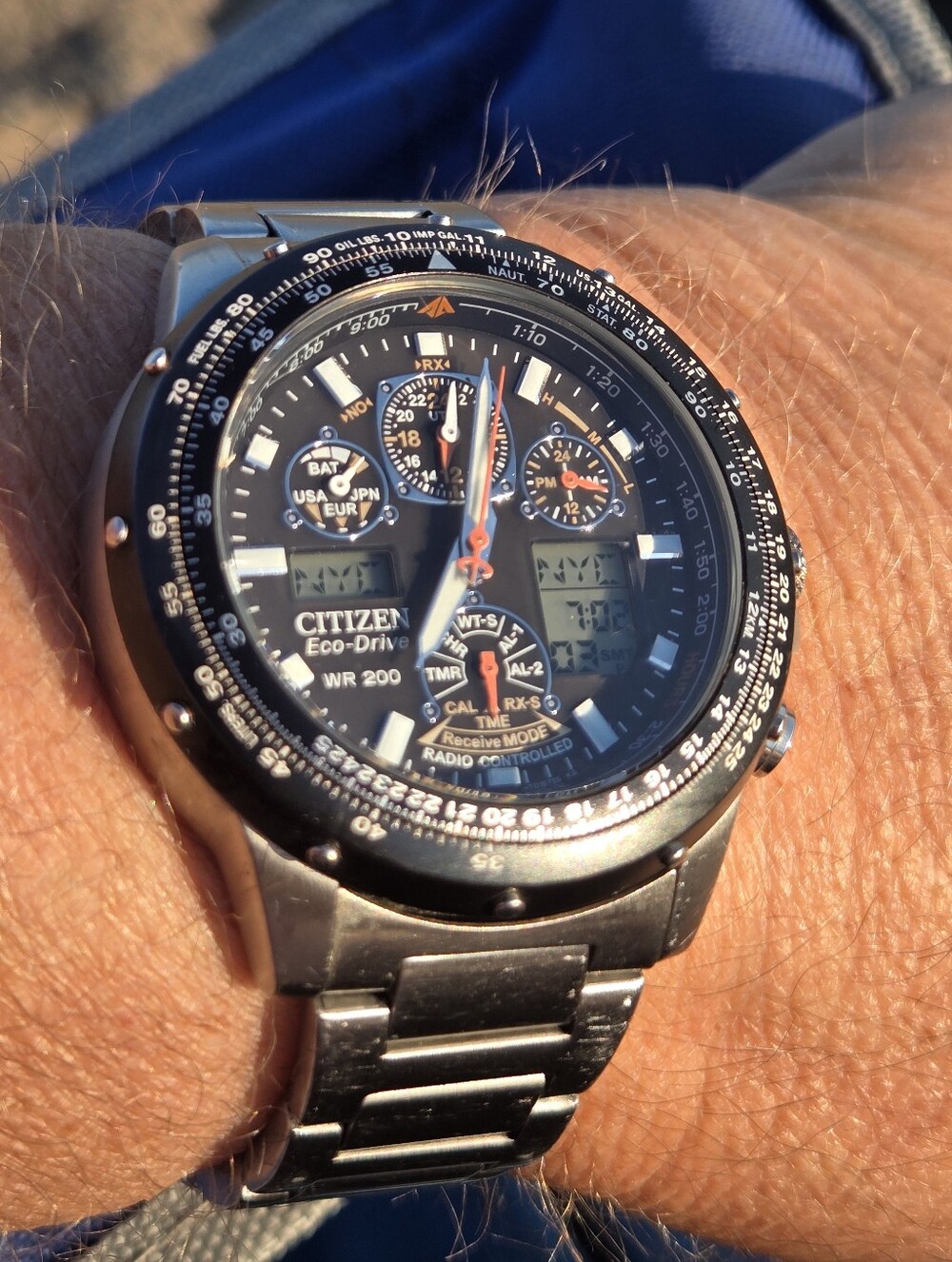 Citizen Men’s Eco-Drive Skyhawk A-T S.Steel Pilot Watch